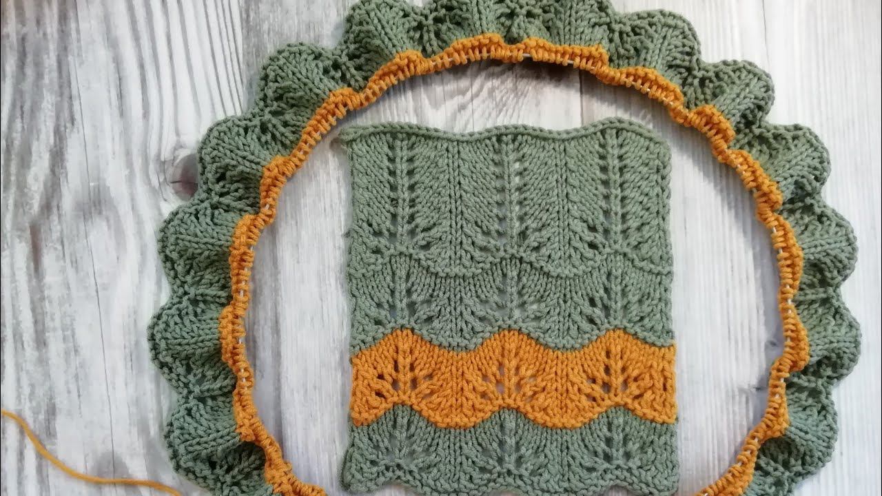 Кофточка из пряжи Ализе котон голд. Новый процесс. Начало. смотреть онлайн