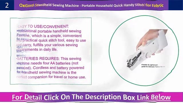 5 Best Handheld Sewing Machine 2020 | Handheld Sewing Machines Reviews смотреть онлайн