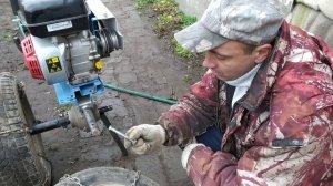 Самодельные ступицы,ширина колеи на жигулëвских колëсах для мотоблока Нева МБ-2