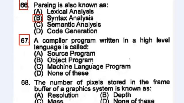 Computer Science Lecturer past paper 2017 (PPSC) Lesson No. 04 смотреть онлайн