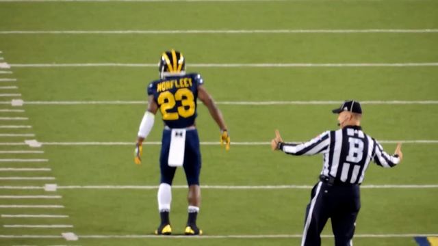 Norfleet pumping up the Michigan Football crowd смотреть онлайн