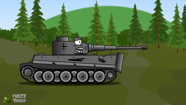 Cartoons About Tanks - Tiger vs T34 Episode 1 смотреть онлайн