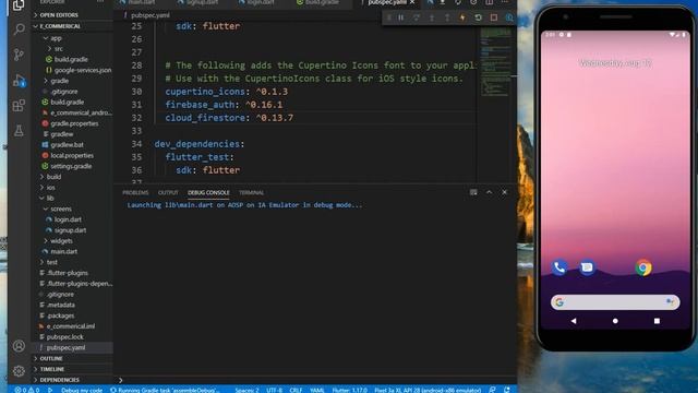 E Commerce App Part 4 Setup Firebase in App смотреть онлайн