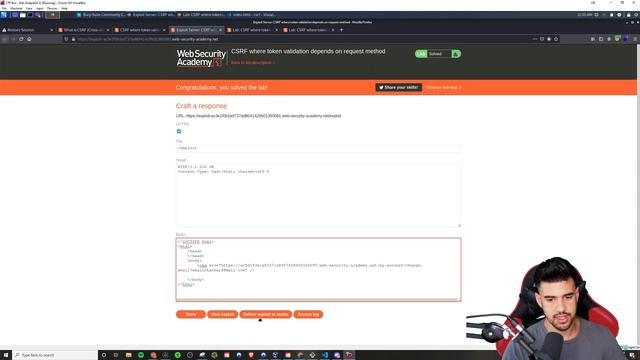 Exploiting CSRF - Portswigger Academy смотреть онлайн