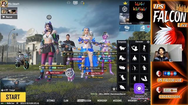 HAPPY BIRTHDAY TO ME ? - PUBG MOBILE LIVE STREAM - IPS FALCON LIVE #birthday #roadto10k#pubg#gaming смотреть онлайн