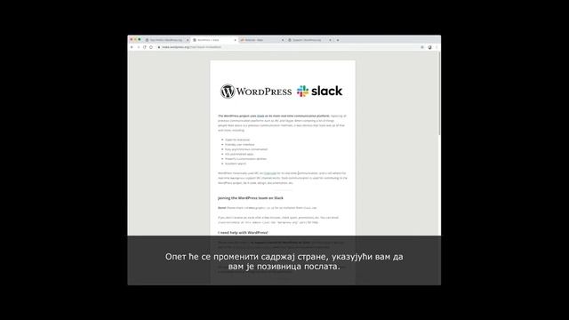 Serbian language: Set up a WordPress.org and Slack account for the Make WordPress Channel смотреть онлайн
