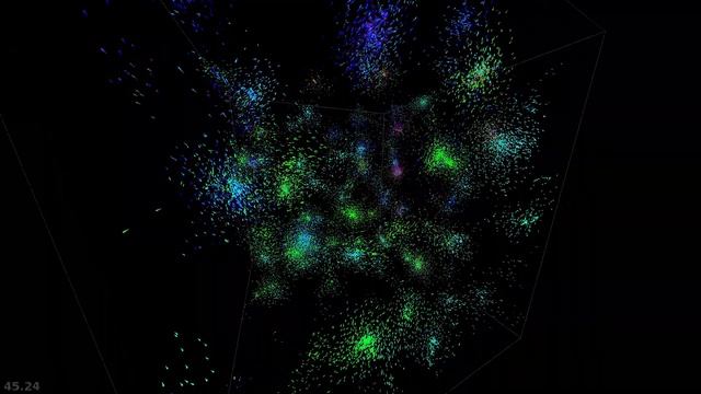 Boids 3D Python + Pyglet 50 000 смотреть онлайн