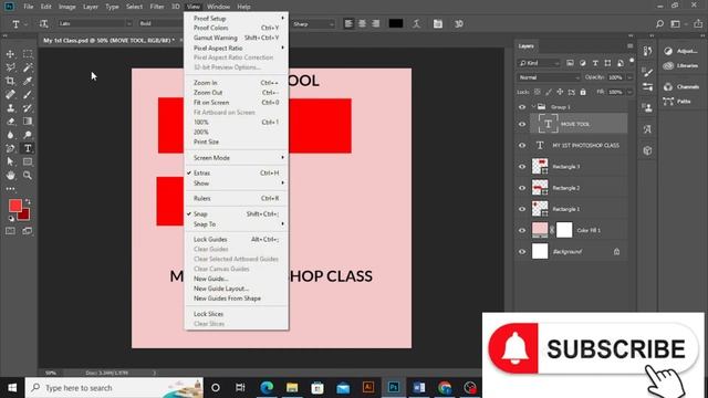 Move Tool in Photoshop смотреть онлайн