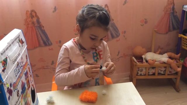 Конструктор Вязкие Пушистые шарики/Делаем кошечку