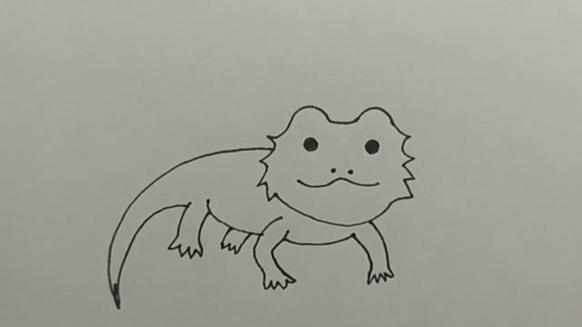 Как нарисовать ящерицу. смотреть онлайн