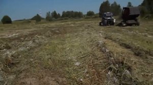 Прессуем сено МТЗ-80 и ПРП-1.6