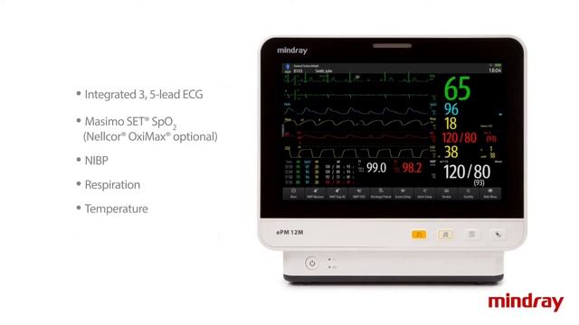 Mindray EPM 10M And 12M Patient Monitors