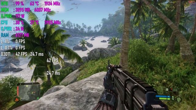 Crysis Remastered : GTX 1060 + i5 9400F l 1080p - All Settings l смотреть онлайн