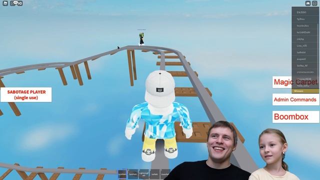 РОБЛОКС Американские горки. Поездка на тележках в Cartride into Rdite Roblox на JuJaFG смотреть онлайн