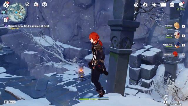 Help Tommy find a source of heat Genshin Impact смотреть онлайн