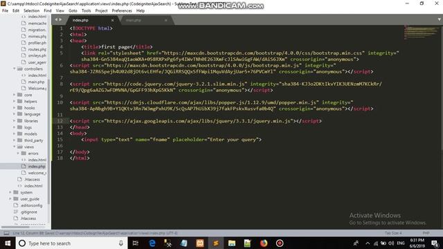 Create a Search Page in Codeigniter using Ajax (No Page Refresh) смотреть онлайн
