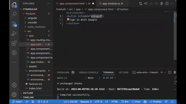 How to setup up Angular Fire Google Authentication from the ground up смотреть онлайн