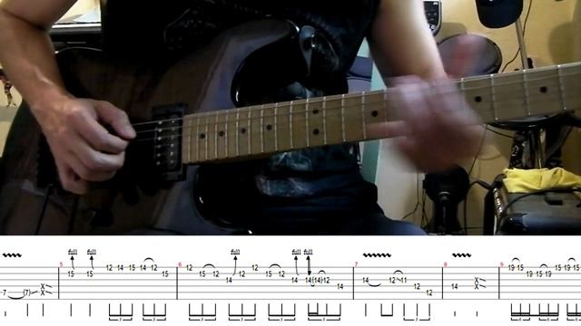 How to play Adrian Smith's solos #20 Dance Of Death (with tablatures and backing tracks) смотреть онлайн