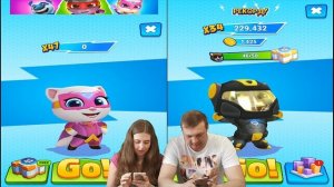 Соревнования побей Енота как в Том за золотом  Супер Анджела против супер Тома от Каталекс!