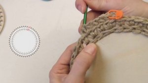 КОРЗИНКА из ДЖУТА без каната с деревянным дном