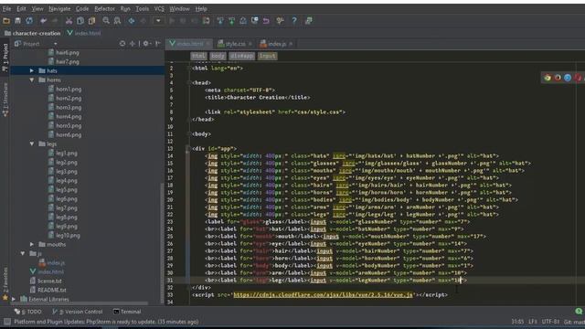 Monster Character Creation || Builder vuejs смотреть онлайн