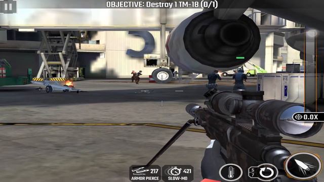Zone 10 Airport Rifle Mission #35 Battle Front, Sniper Strike : Special Ops ( IOS  & Android )