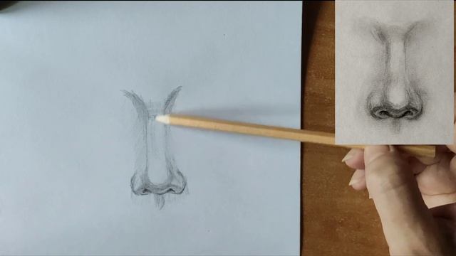 Как нарисовать нос карандашом. Мастер-класс // Short pencil drawing tutorial: nose смотреть онлайн