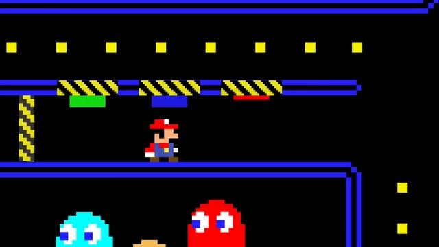 Mario and Tiny Mario's Pacman Maze смотреть онлайн