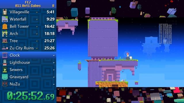 FEZ Speedrun All Anti Cubes - 47:26.194 смотреть онлайн