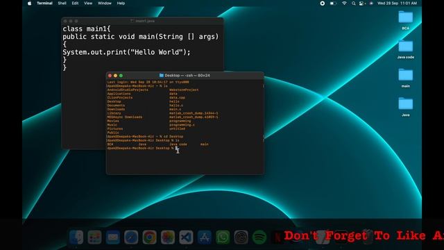 write and Run java Program in NOTEPAD and VS CODE.| Hello world Program | Java Program | смотреть онлайн