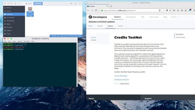 How to install Credits node for Linux operating system смотреть онлайн