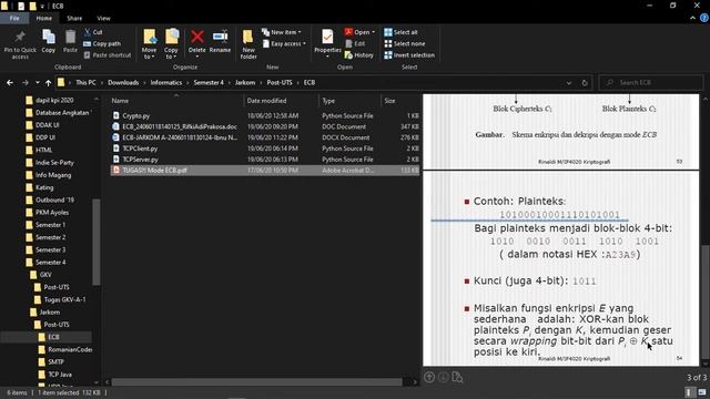 Cryptograph-Electronic Code Book (ECB) using TCP in python 3!!! смотреть онлайн