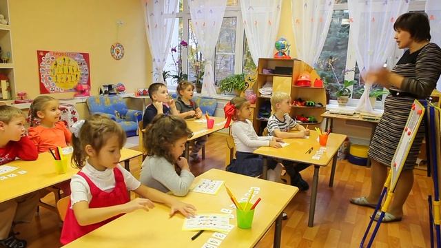 Занятие математики в средне-старшей группе детского сада смотреть онлайн