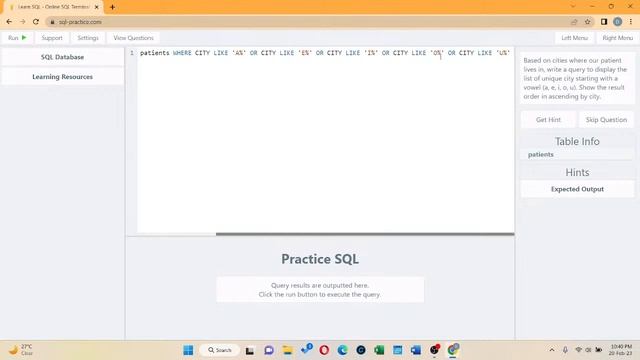 SQL Practice Question 17 смотреть онлайн