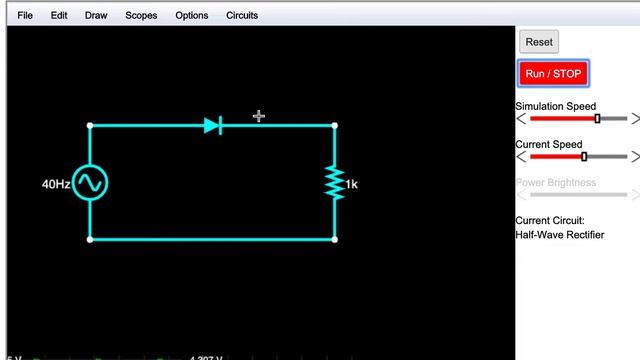 Falstad Simulator Demo - Diodes смотреть онлайн