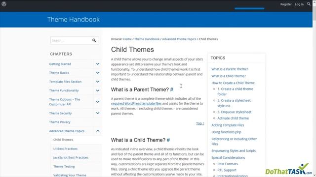 What are Child Themes? | DoThatTask.com, Wordpress plugin to manage wordpress support tasks. смотреть онлайн