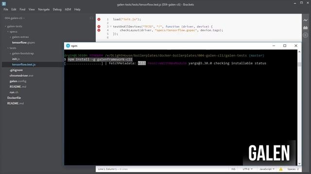 Testing a simple web application using Docker and Galen смотреть онлайн