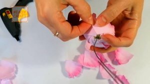 Простой ПИОН ИЗ ФОАМИРАНА для интерьера Цветы из фоамирана МК