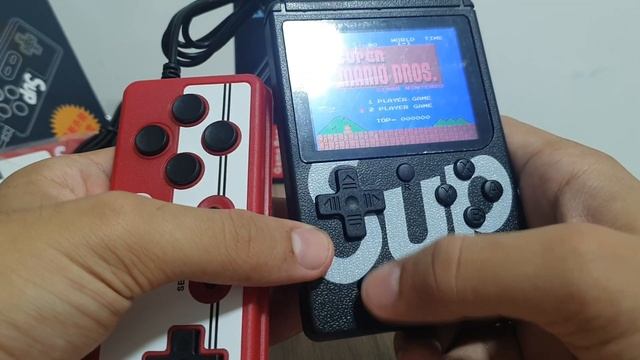 MINI GAME RETRO RETRO PORTÁTIL ESTILO GAMEBOX COMO JOGAR COM OS 2 CONTROLES?? смотреть онлайн