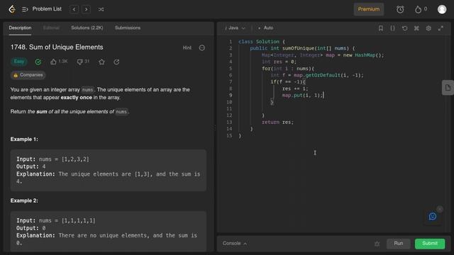 LeetCode 1748 Solution in HIndi | Sum of Unique Elements смотреть онлайн