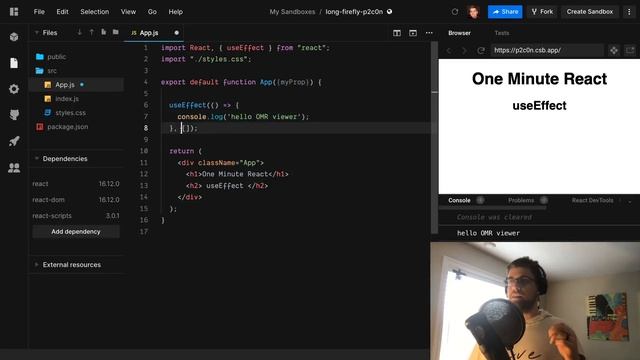 One Minute React : Ep 9 : useEffect() смотреть онлайн