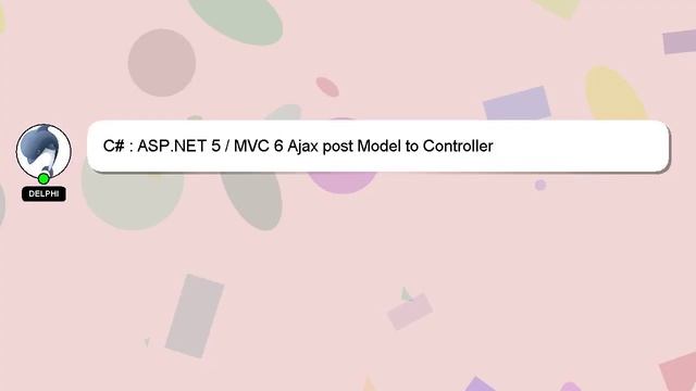 C# : ASP.NET 5 / MVC 6 Ajax post Model to Controller смотреть онлайн