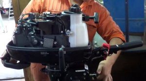 Обзор - первый пуск лодочного мотора  Suzuki DF6S