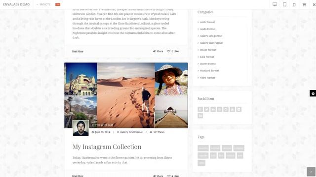 My Note - Personal Blog Wordpress Theme смотреть онлайн