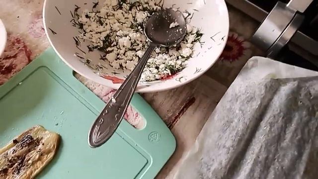 Рулеты из баклажан на гриле с творогом смотреть онлайн
