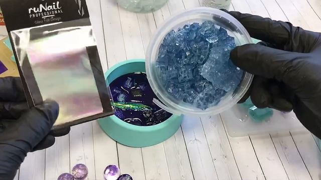 Стеклянная крошка + Палиж Полимер О с эпоксидной смолой / Demolding resin diy смотреть онлайн