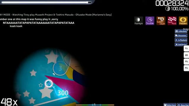 Tiroy | Musashi Project & Toshiro Masuda - Ofuzake Mode [Easy] +HD,HR,DT,FL 100% смотреть онлайн