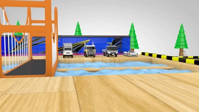 Learning Street Vehicles Names & Sounds | Color Changing Street Vehicles in Color water |Super Game смотреть онлайн