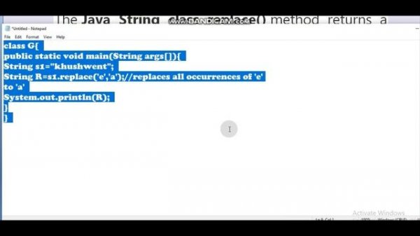 string in Java replace ()