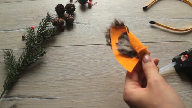 Ушки лисы из фетра./DIY: Felt fox ears. смотреть онлайн